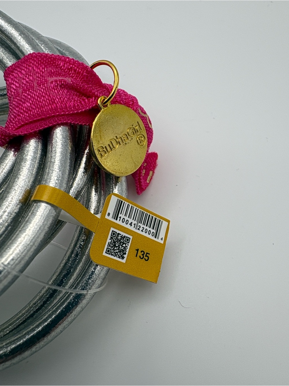 BuDhaGirl Silver and Gold Stackable Coil Bangle Bracelet - Women Jewelry - Picture 3 of 5